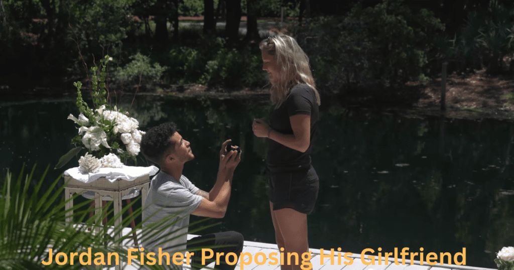 Jordan Fisher proposing his girlfriend